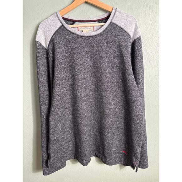 Tommy Bahama Sweatshirt Womens XL Gray Pullover Heather Long Sleeve Fleece - Picture 9 of 11
